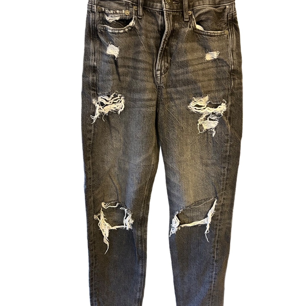 American Eagle Distressed Gray Jeans Size 00